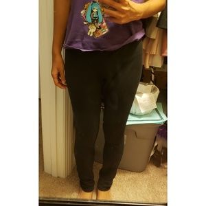 Faded glory black leggings (14-16)